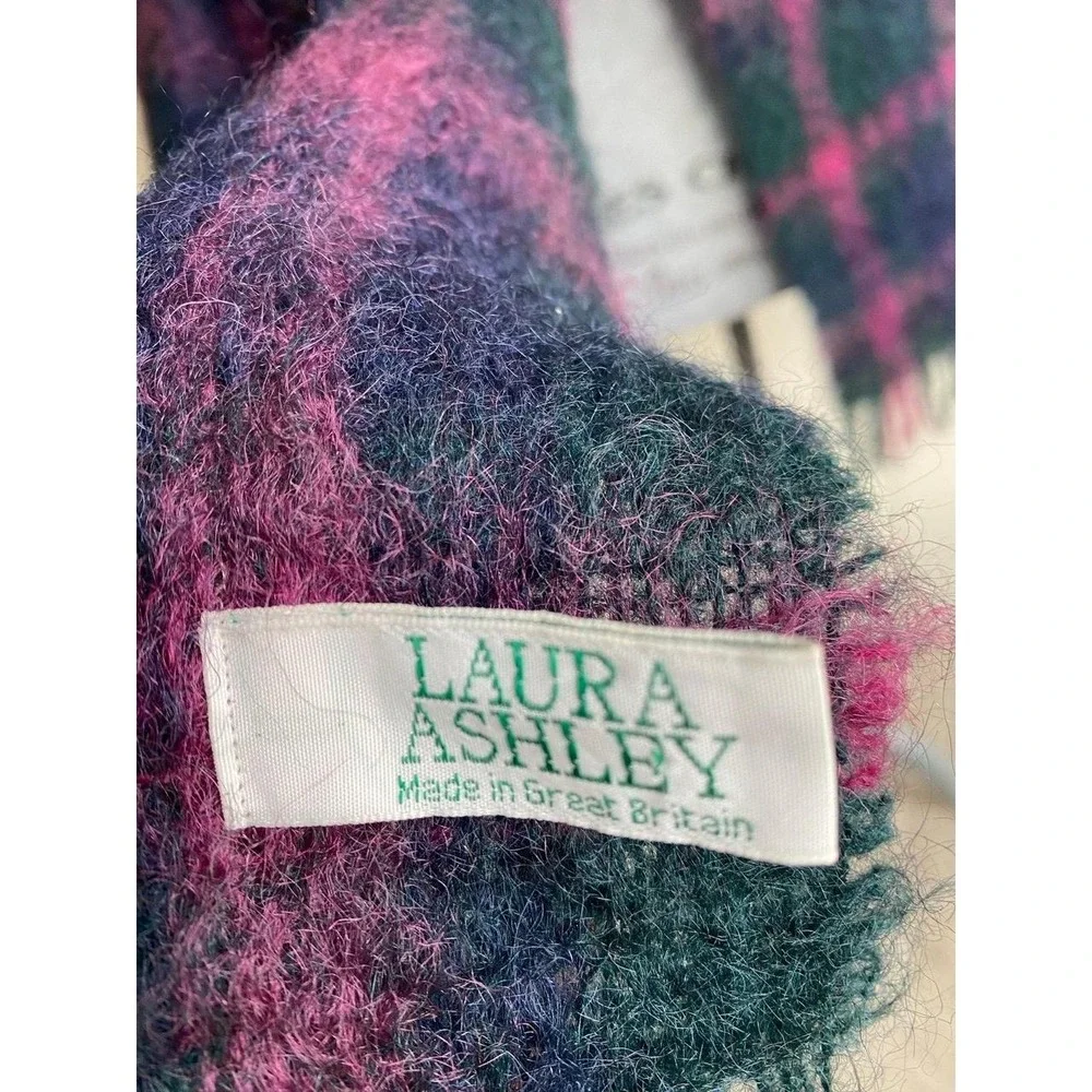 Laura Ashley Mohair Wool Scarf 74